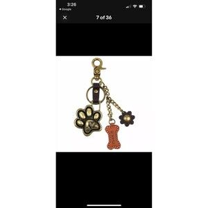 Chala Metal Keychain, Key Fob, Purse Charm